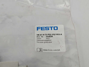 Festo 532628 VN-07-H-T3-PQ2-VQ2-RO1-A Vacuum generator