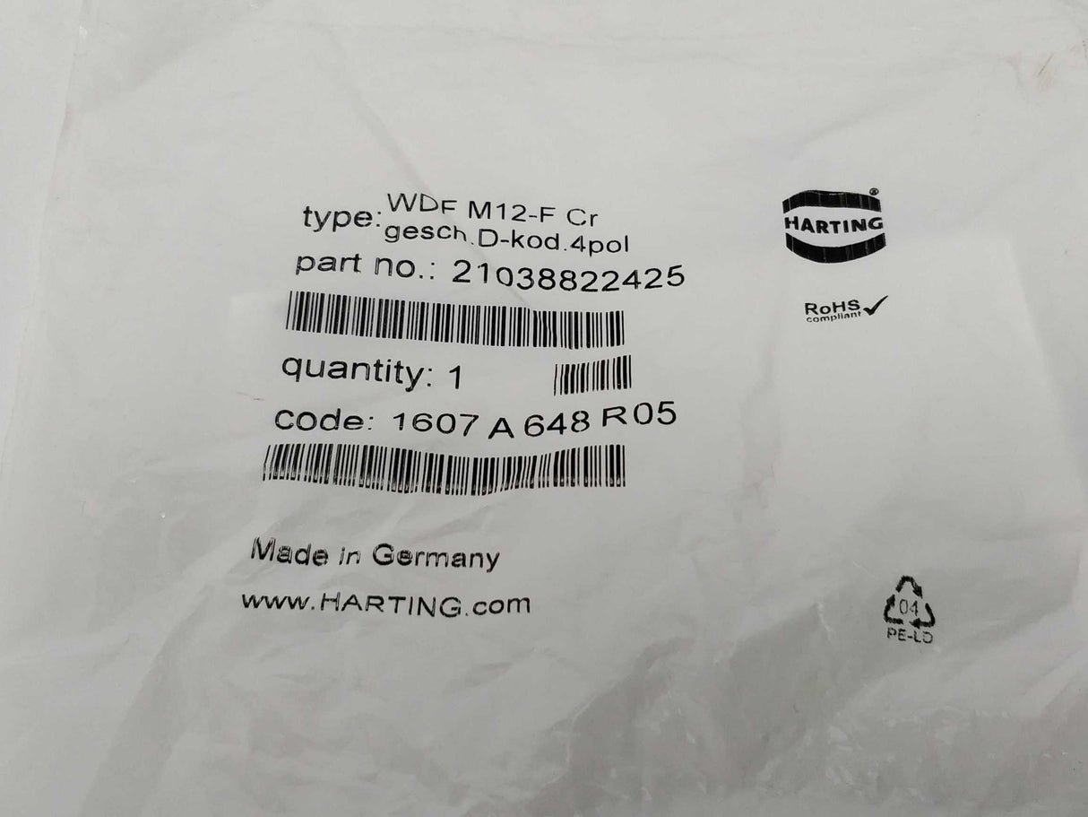 Harting WDF M12-F Cr 21038822425 circular connector