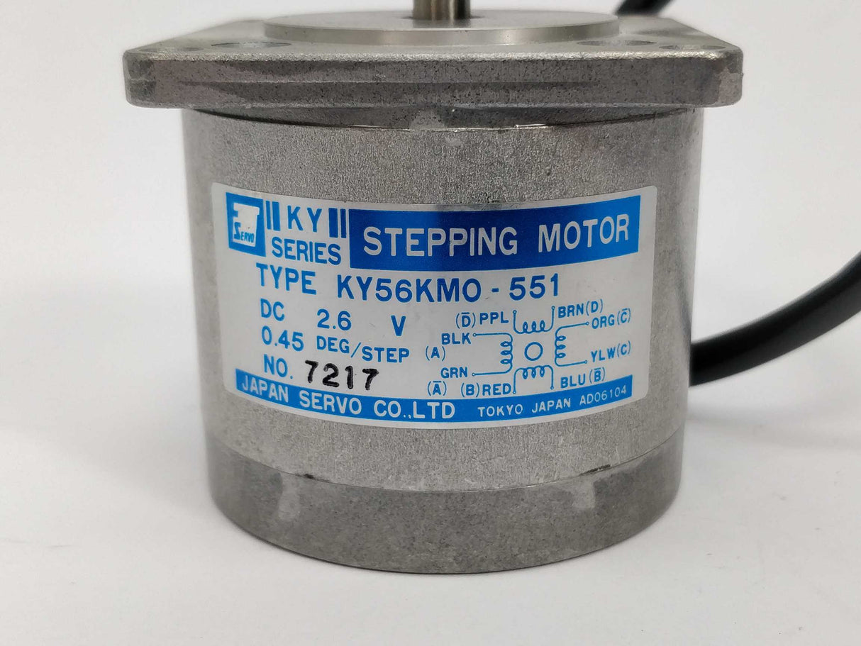 Japan Servo KY56KMO-551 Stepping motor 0.45deg/step