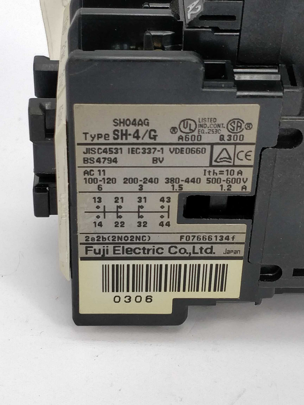 Fuji Electric SH-4/G Overload contactor Ith 10A