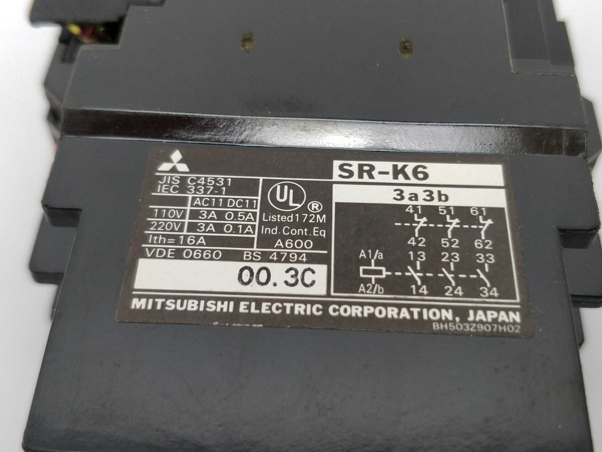 Mitsubishi SR-K6 Contactor 16A AC110V AC220V