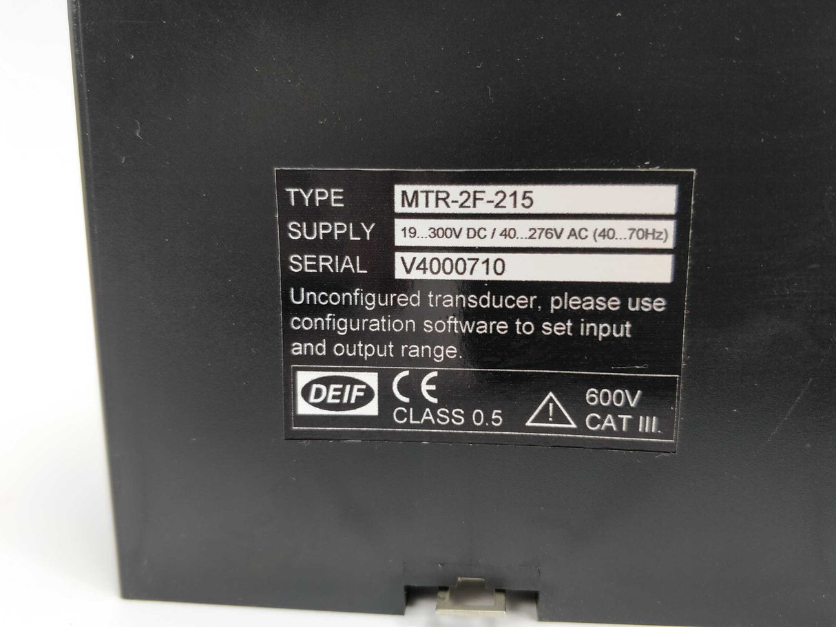 Deif MTR-2F-215 Multi-configurable AC transducer