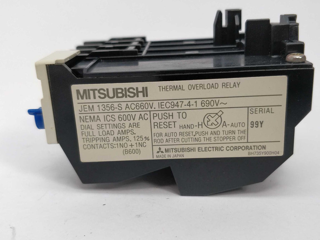 Mitsubishi TH-N20 Thermal overload relay 15A