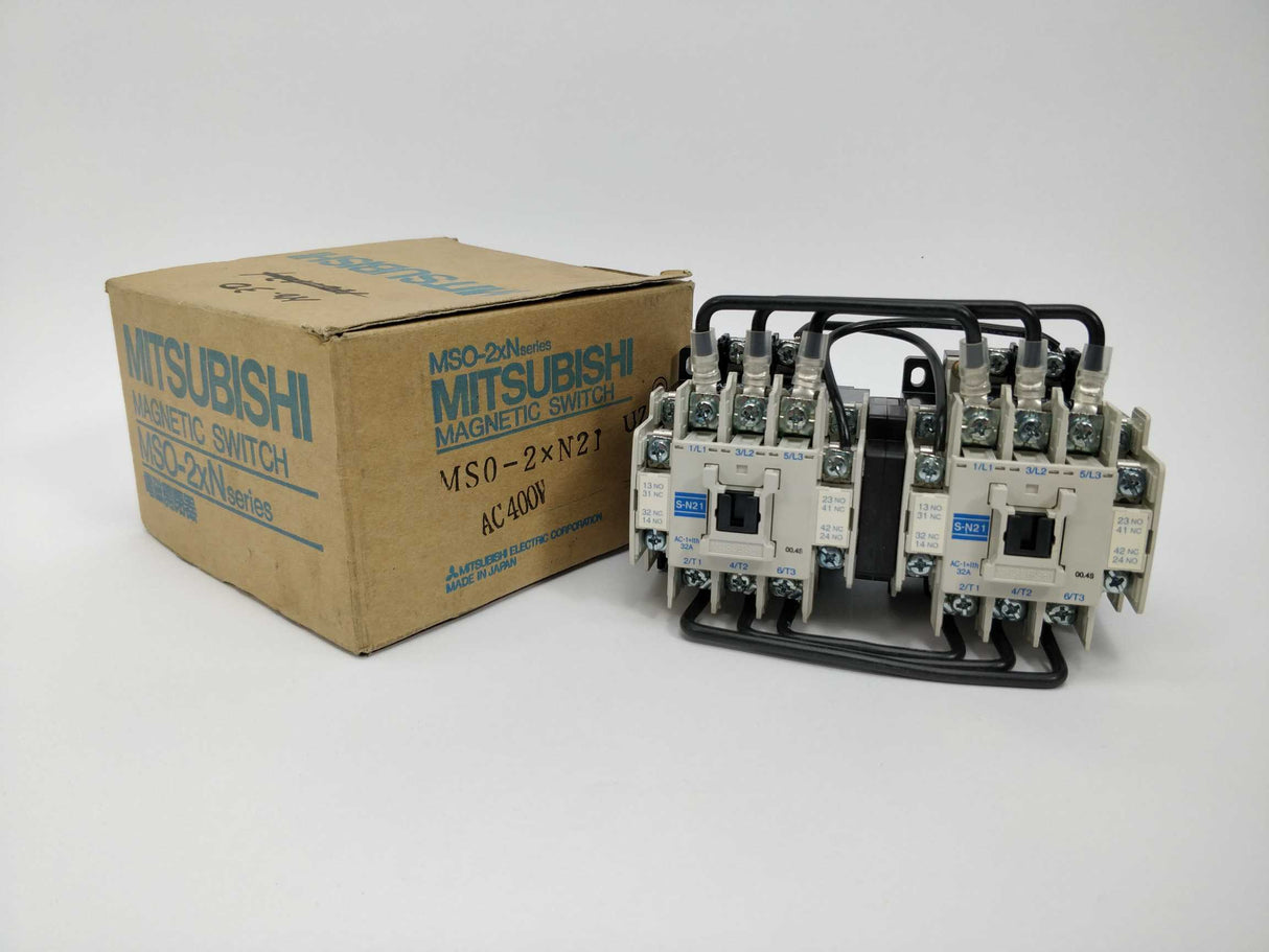 Mitsubishi S-N21 MS0-2xN Coil 400VAC Series Magnetic contactor 32A