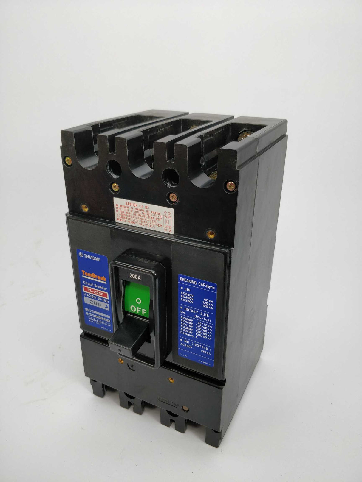 TERASAKI TL-225F TemBreak Circuit Breaker 200A