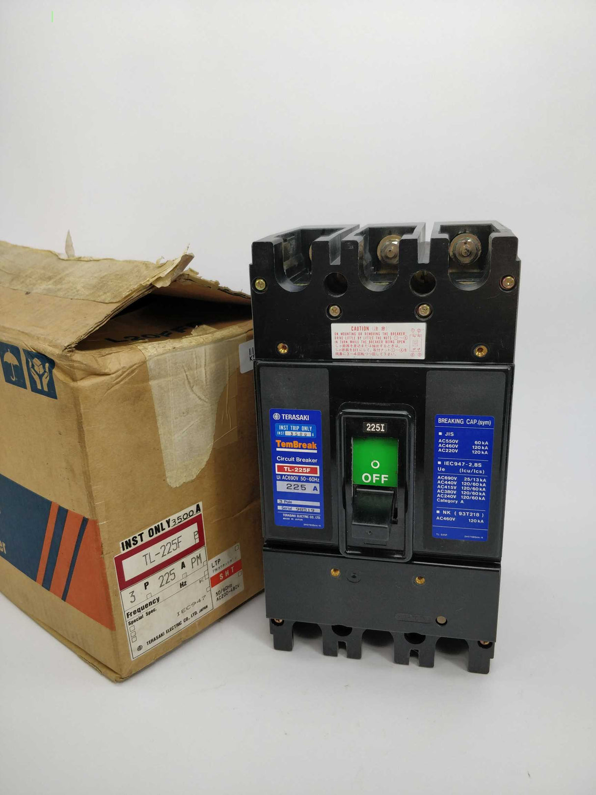 TERASAKI TL-225F TemBreak Circuit Breaker 225A