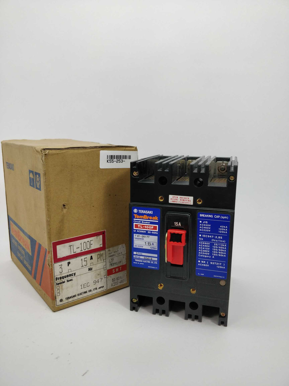 TERASAKI TL-100F TemBreak Circuit Breaker 15A