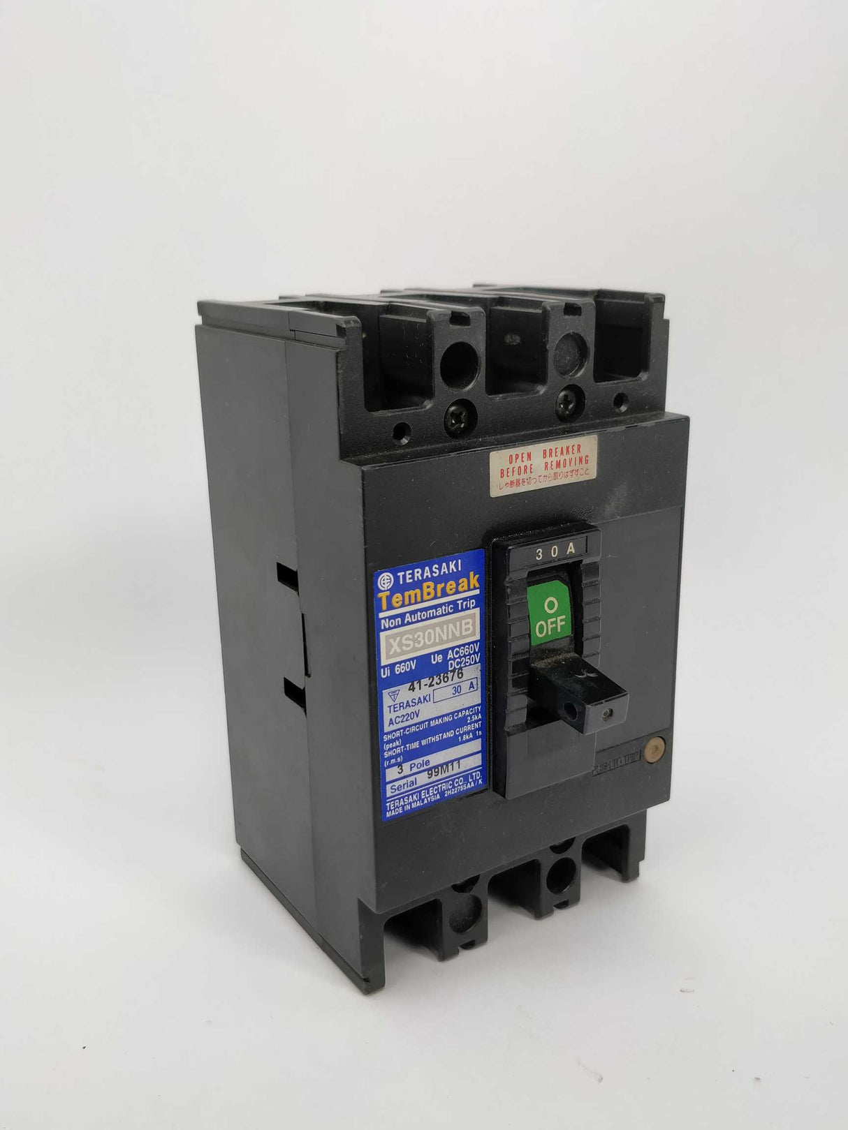 TERASAKI XS30NNB TemBreak Circuit Breaker 30A