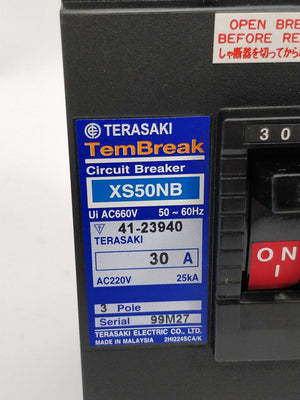 TERASAKI XS50NB TemBreak Circuit Breaker 30A