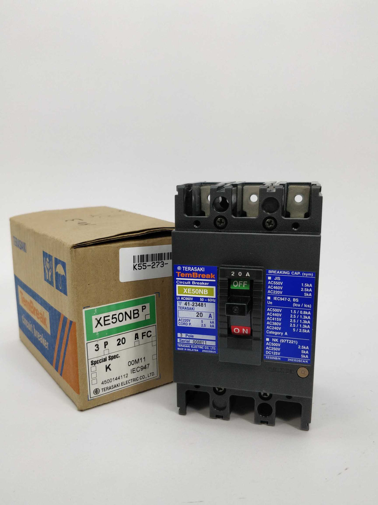 TERASAKI XE50NB TemBreak Circuit Breaker 20A