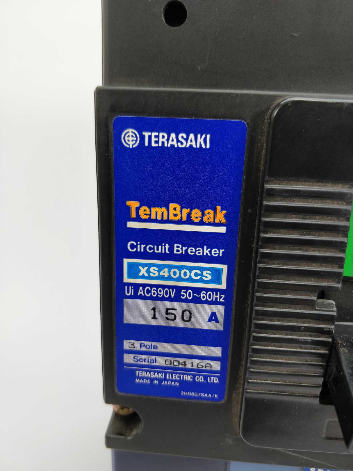 TERASAKI XS400CS TemBreak Circuit Breaker 150A