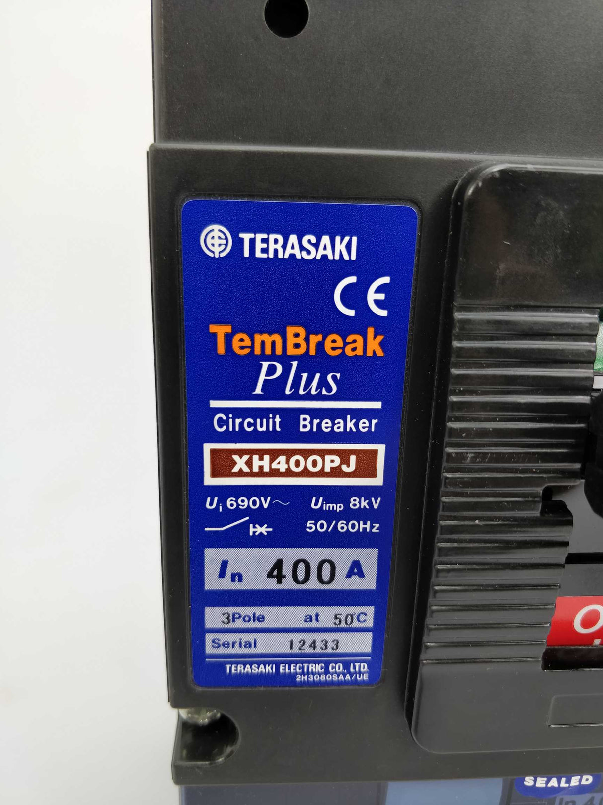 TERASAKI XH400PJ TemBreak Circuit Breaker 400A