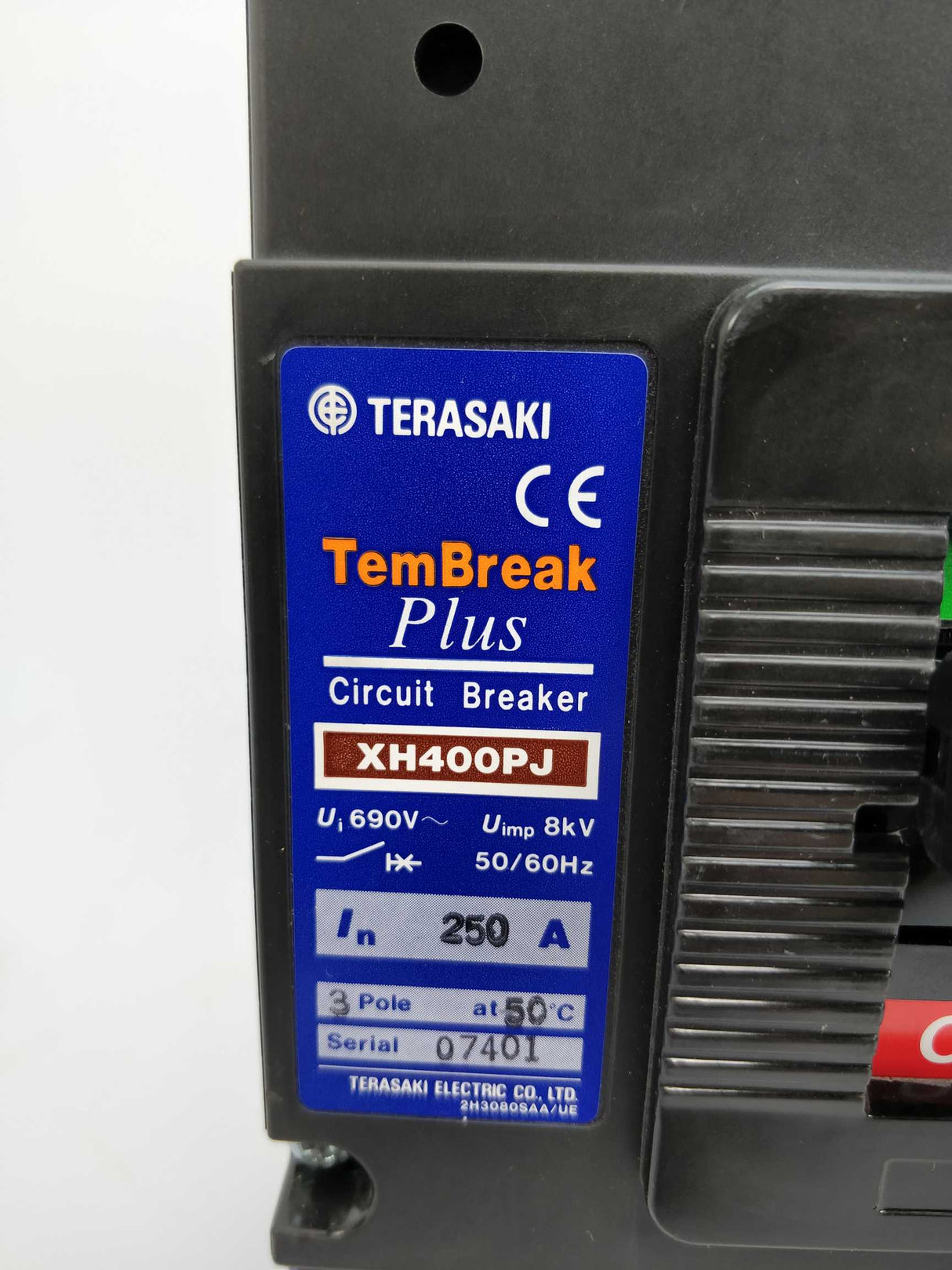 TERASAKI XH400PJ TemBreak Circuit Breaker 250A