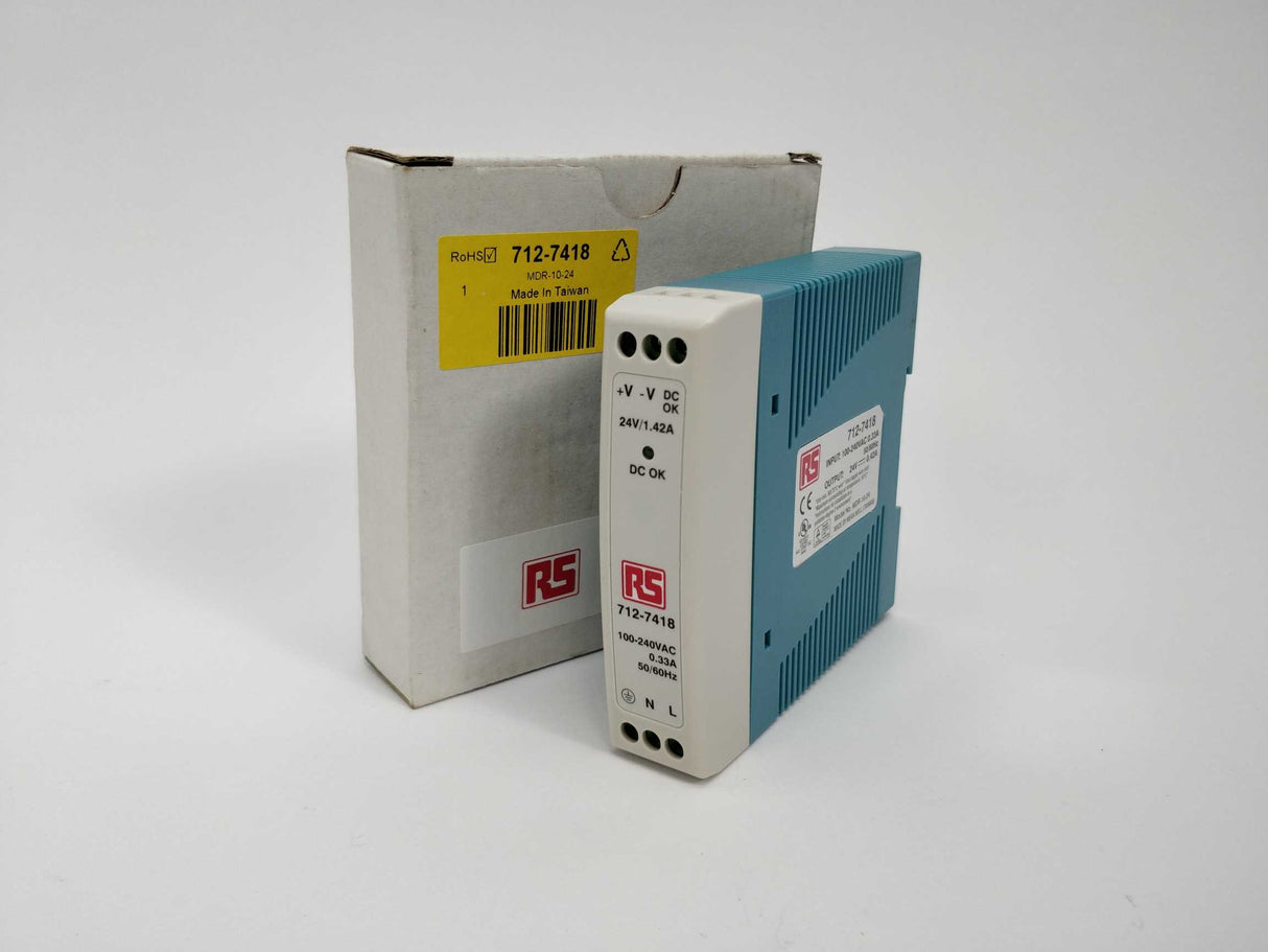 RS Components 712-7418 DC Power Supply 24V 0.42A 10W