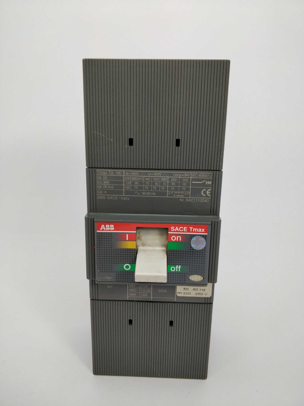 ABB Tmax T2L 160 Circuit breaker with YO coil accessory