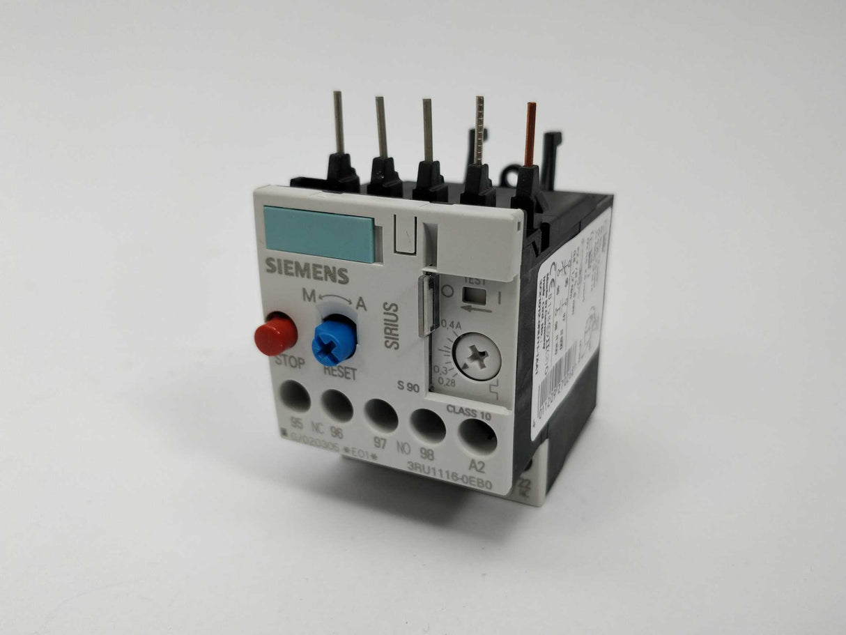 Siemens 3RU1116-0EB0 Overload relay 0,28-0,4A