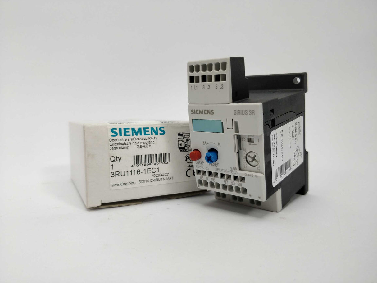 Siemens 3RU1116-1EC1 Overload relay 2.8-4A