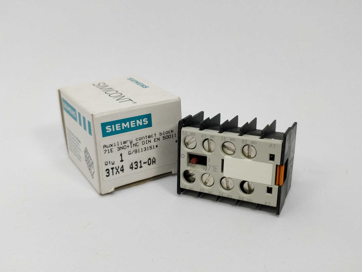 Siemens 3TX4431-0A  AUXILIARY CONTACTS BLOCK