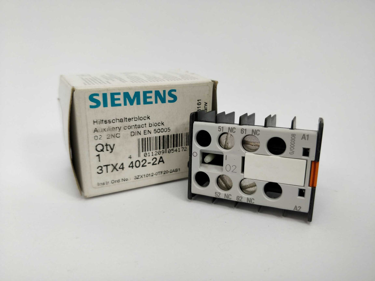 Siemens 3TX4402-2A Auxiliary switch block AC 4A/ 230V