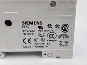 Siemens 5SX2250-7 Circuit breaker 400V, 6KA