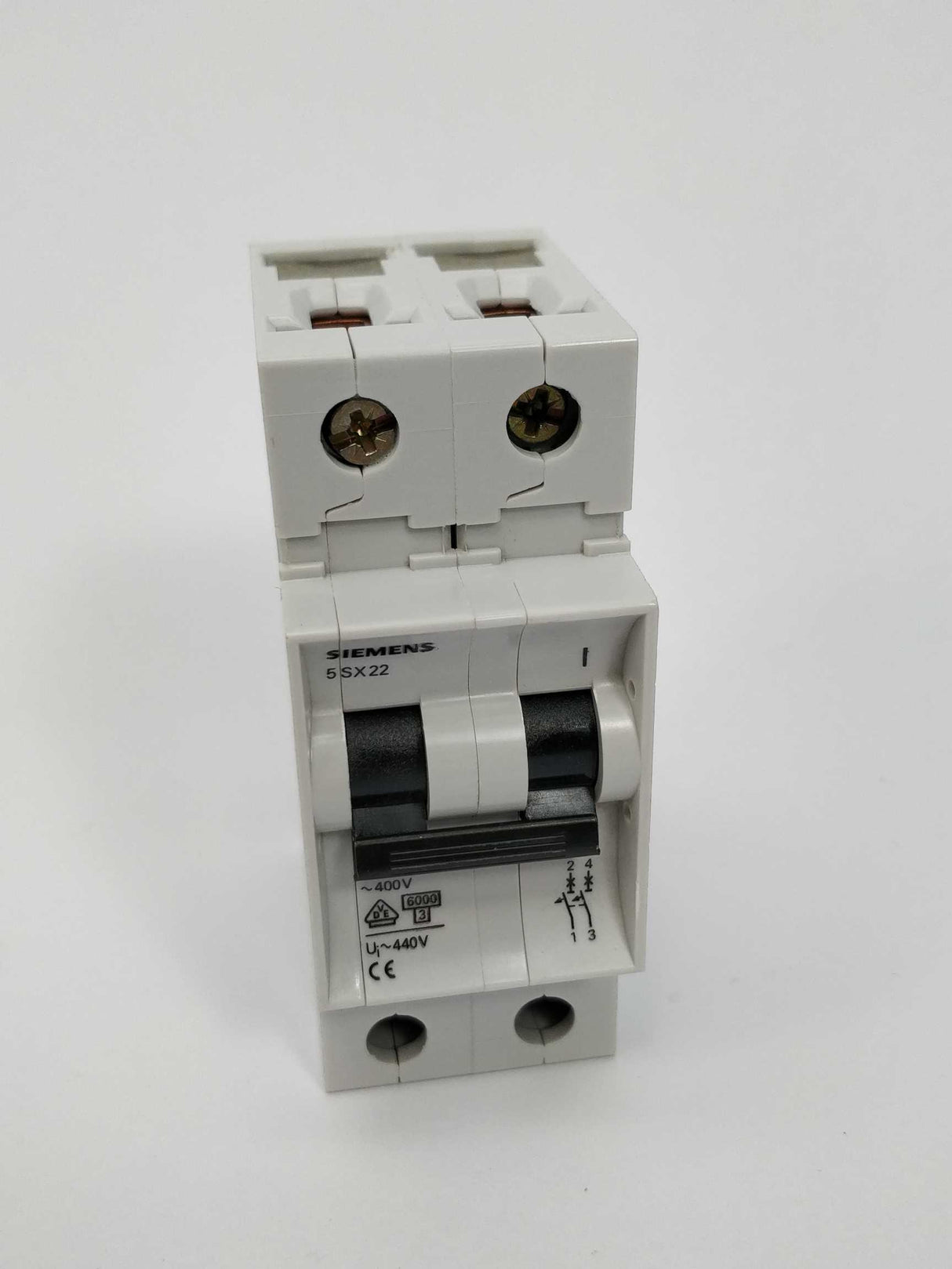 Siemens 5SX2220-7 Circuit breaker 400V, 6KA, 2-POLE, C, 20A