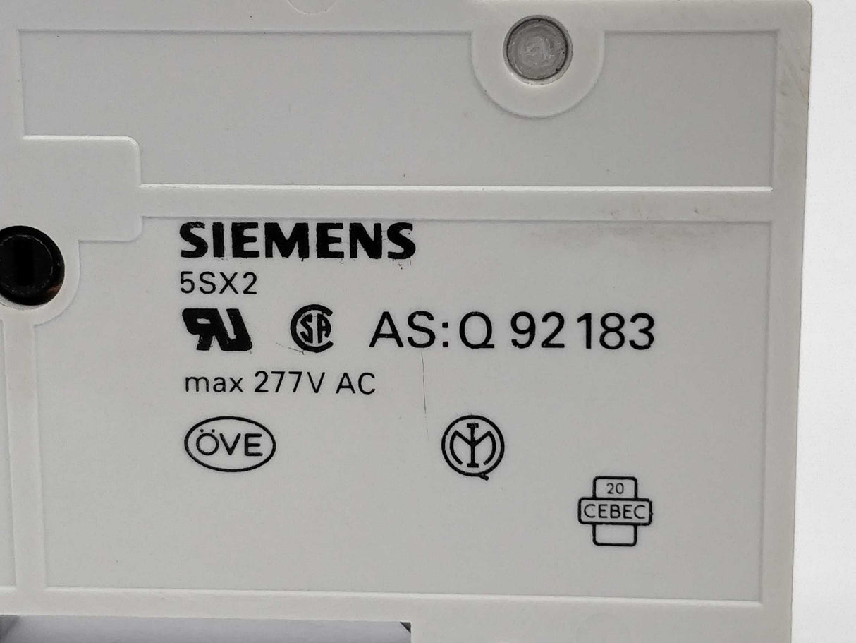 Siemens 5SX2108-7 Circuit breaker 230/400 V, 6kA, 1-pole, C, 8A