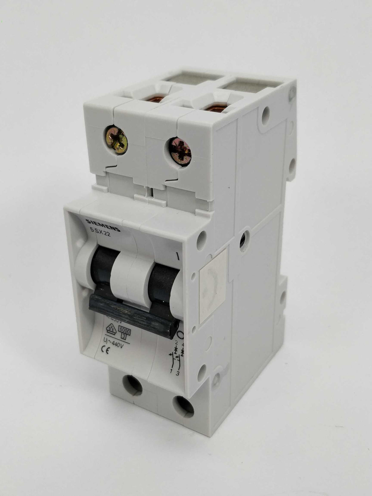 Siemens 5SX2203-7 Circuit breaker 400V, 6KA, 2P, 3A