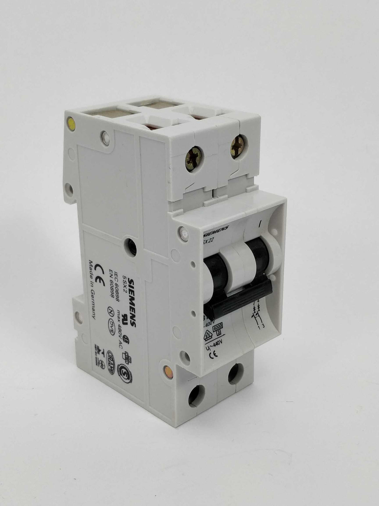 Siemens 5SX2210-6 Circuit breaker 400V, 6KA, 2P, 10A