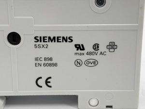 Siemens 5SX2206-6 Circuit breaker  400V, 6KA, 2P, 6A