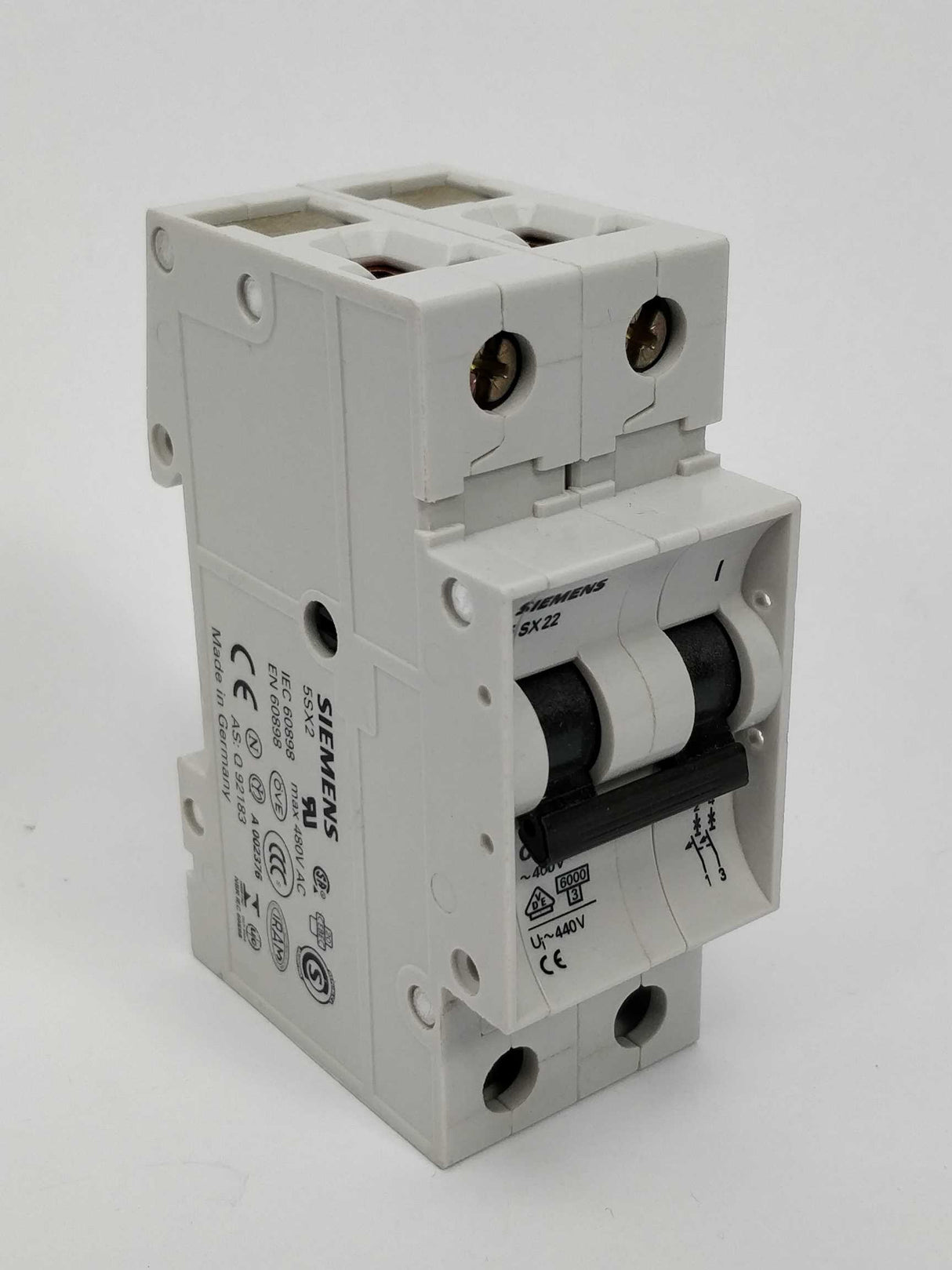 Siemens 5SX2213-7 Circuit breaker T55 400V, 6KA, 2P, 13A