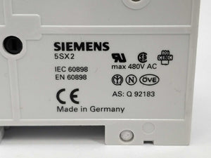 Siemens 5SX2306-7 Circuit breaker 400 V, 6kA, 3P, 6A