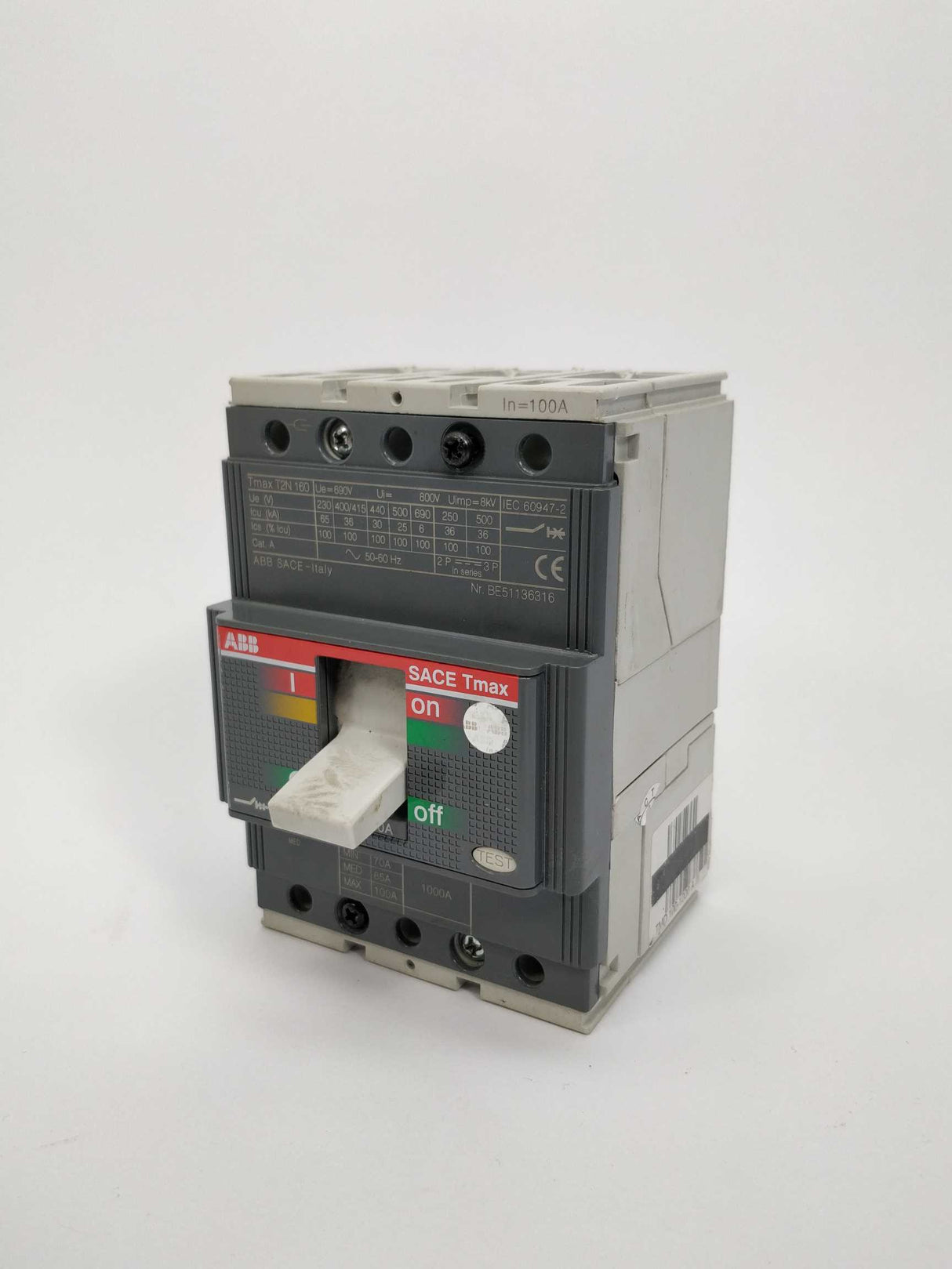 ABB TMD 100-1000A Tmax T2N160 Circuit breaker