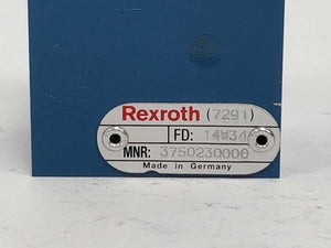 Rexroth 3750230000 7291 FD 14W34 Pressure reducing valve