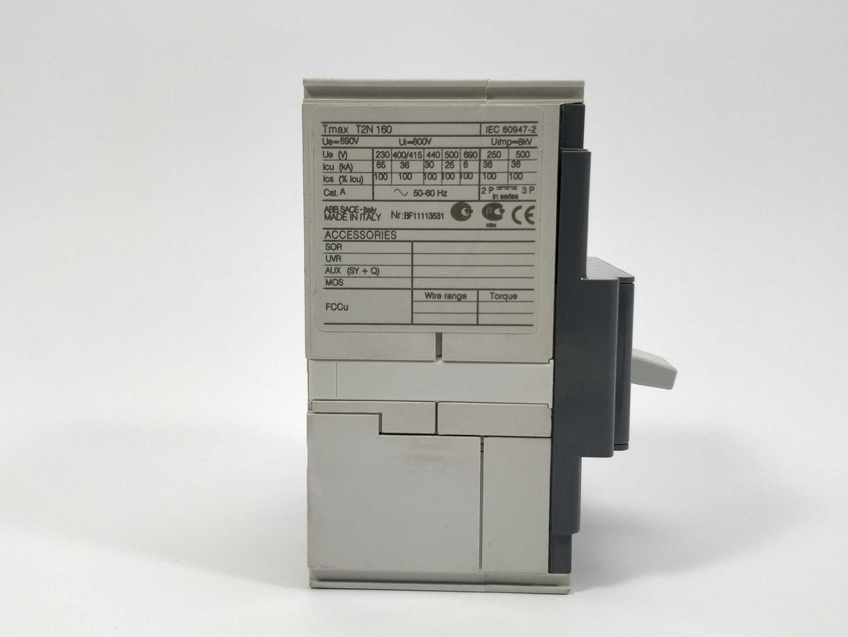 ABB Tmax T2N 160 Circuit breaker