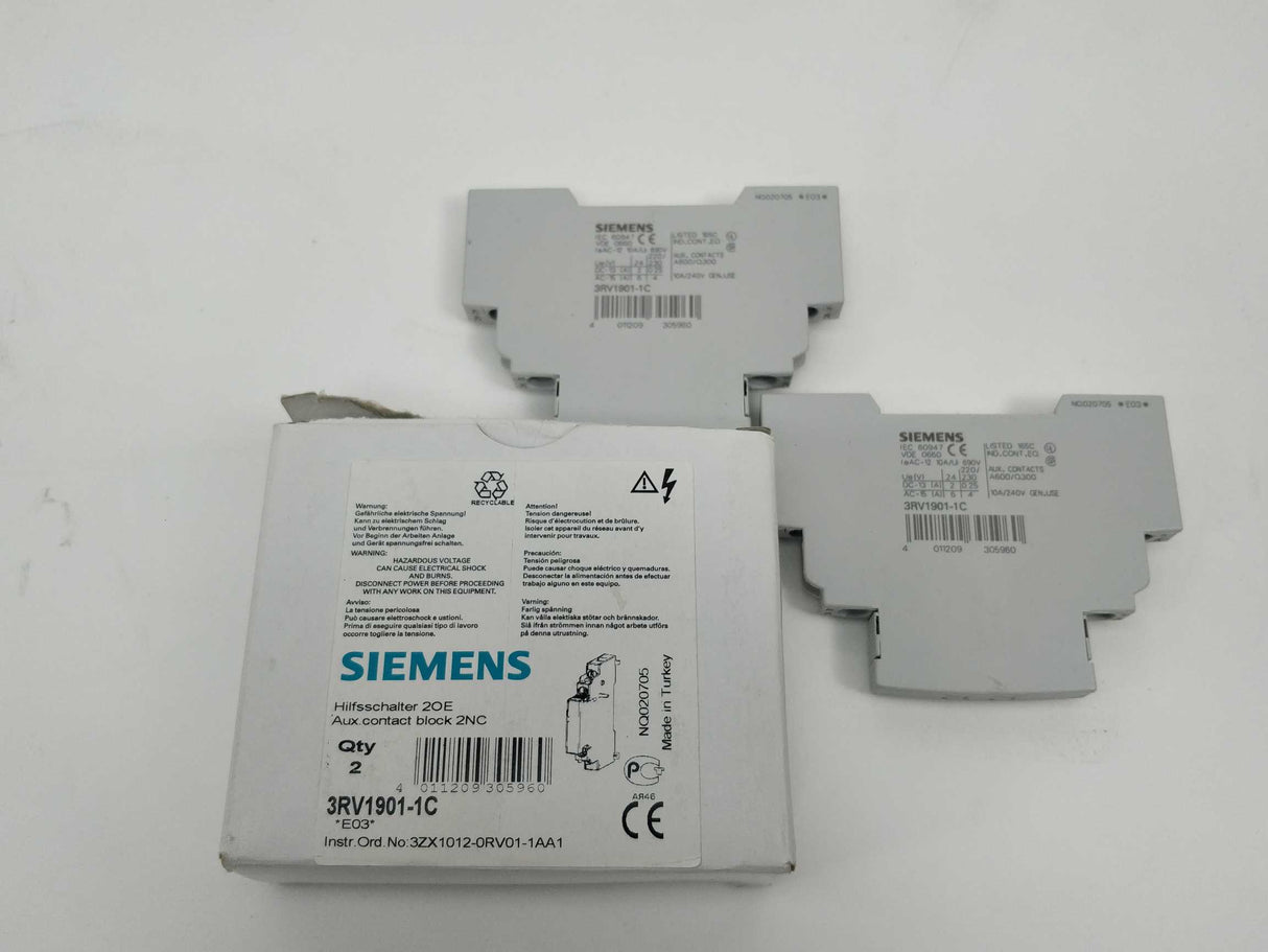 Siemens 3RV1901-1C Auxiliary switch 2pcs