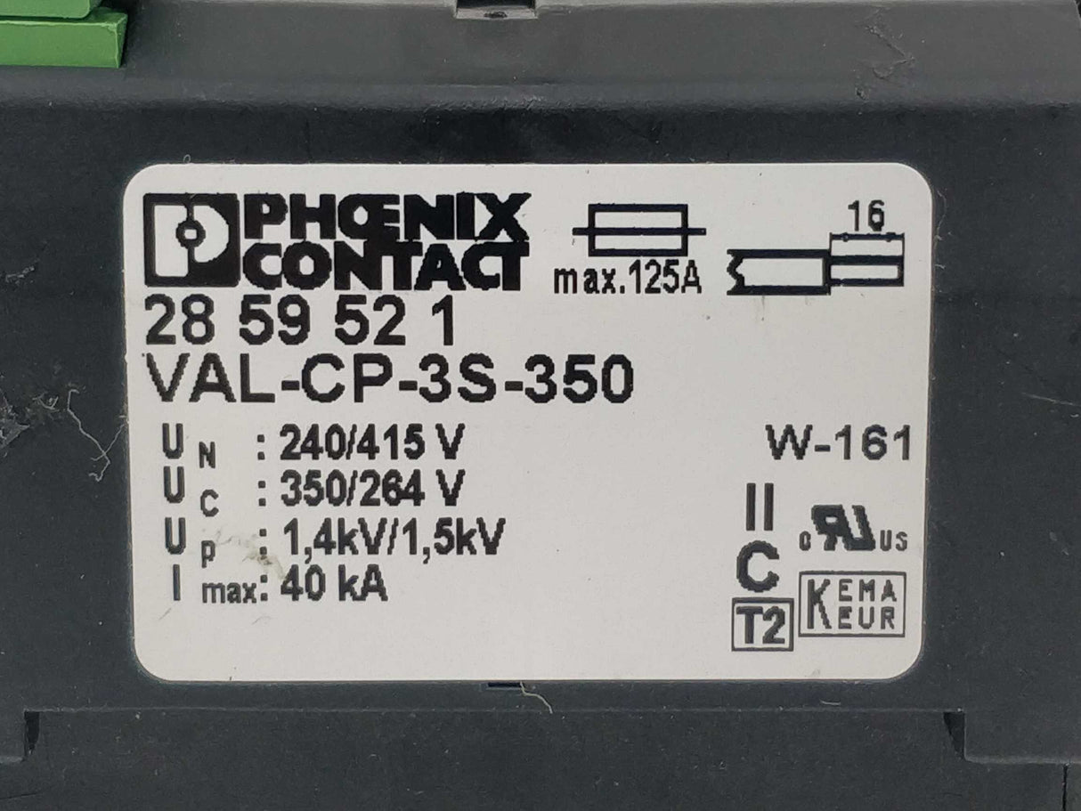 Pheonix Contact 2859521 VAL-CP-3S-350 Type 2 Surge Arrester