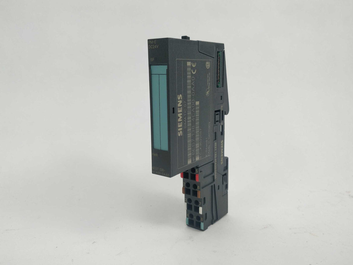 Siemens 6ES7138-4CA00-0AA0 Power module PM-E DC24V With 6ES7193-4CA20-0AA0