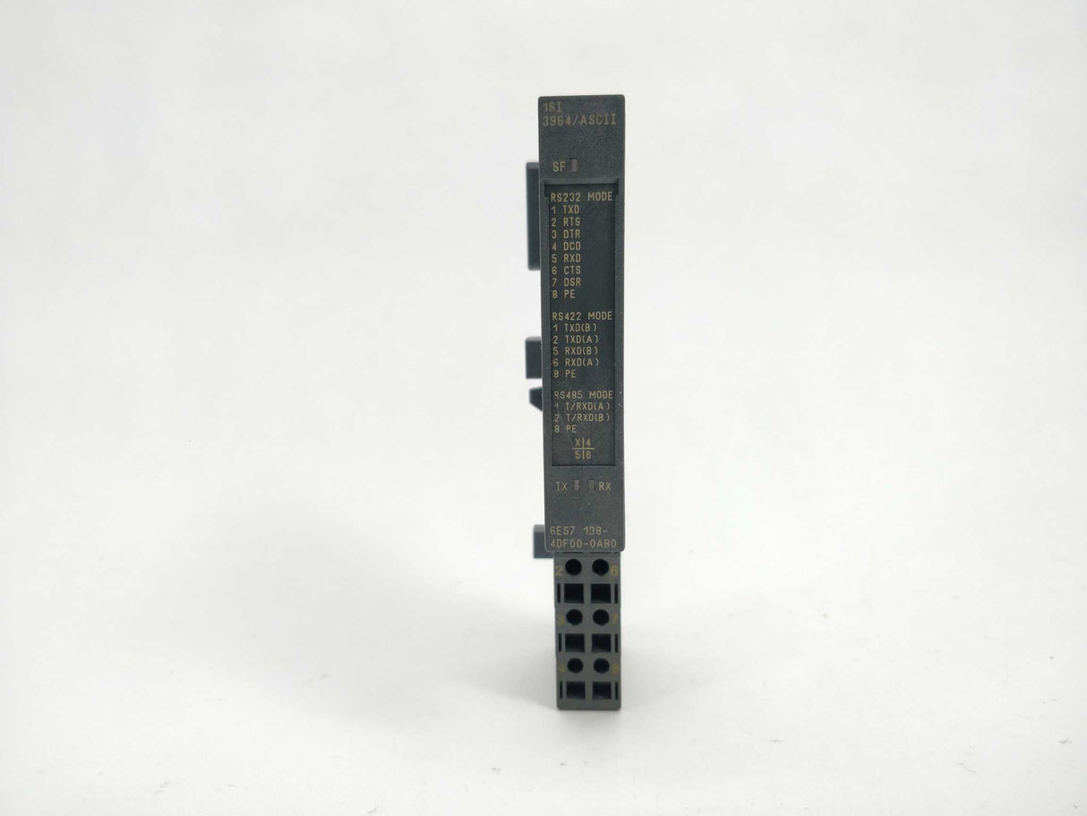 Siemens 6ES7138-4DF00-0AB0 Electronic Module With 6ES7193-4CB30-0AA0