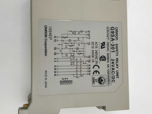 OMRON G9SA-301 Safety Relay Unit 24VAC/DC