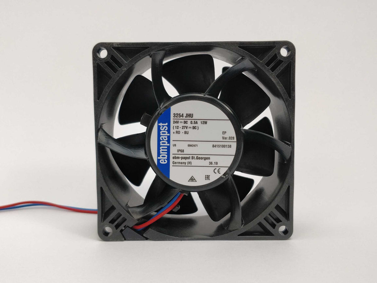 Ebmpapst 3254 JHU Fan 24VDC 0.5A 12W (12-27VDC)