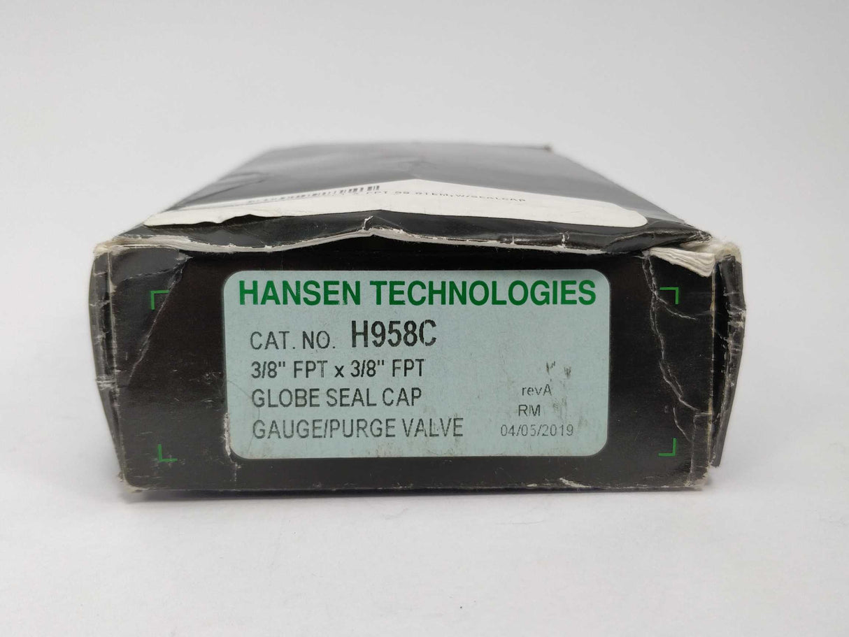 Hansen H958C 3/8" Gauge Valve