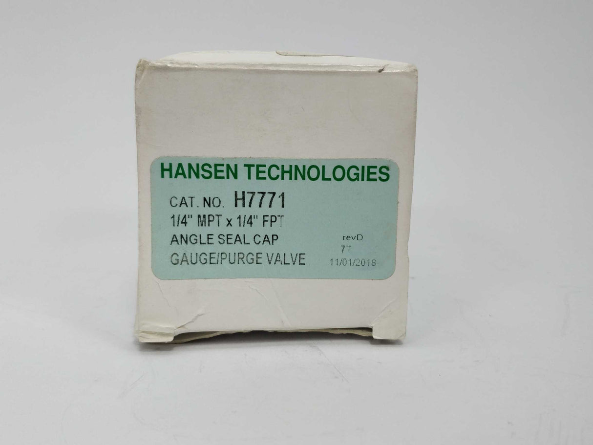 Hansen H7771 1/4" Gauge Valve