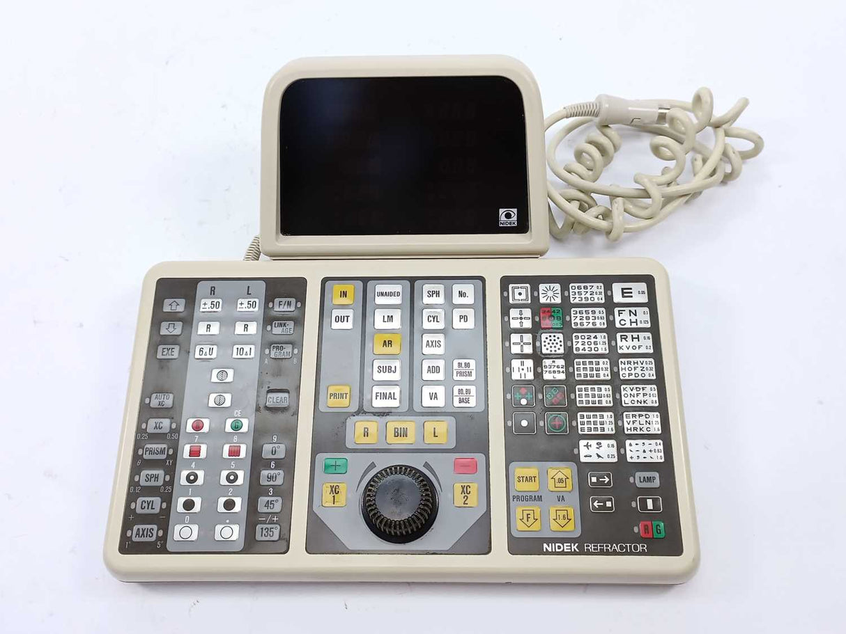 Nidek RT-1200 S Refractor Control Panel - Ophthalmic Equipment