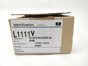 Essilor L1111Y M160340 SE Carte RHO Eqipee Sav