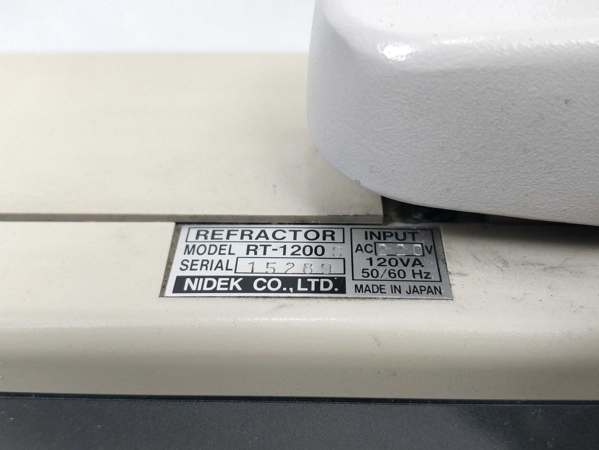 Nidek RT-1200S Refractor Head - Ophthalmic Equipment