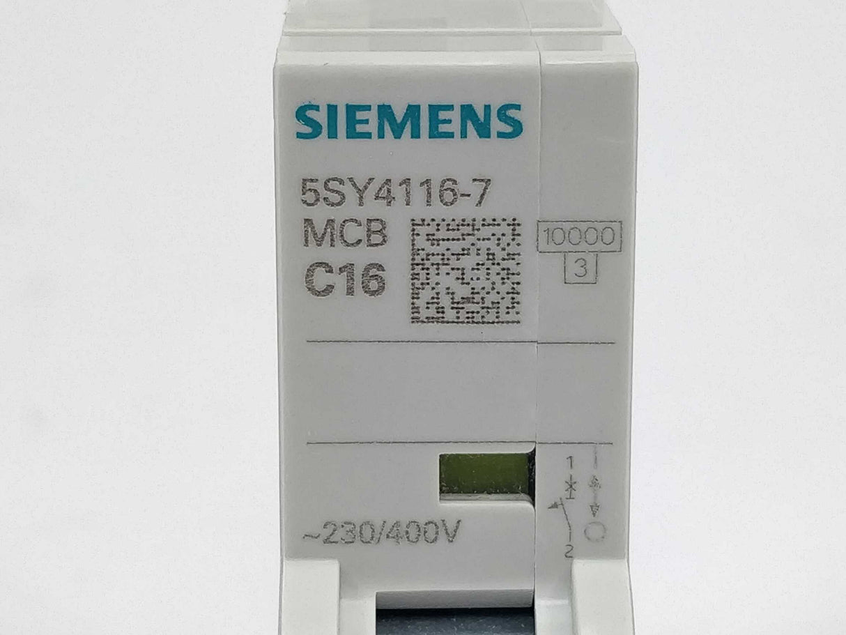 Siemens 5SY4116-7 Miniature circuit breaker 230/400 V 10kA