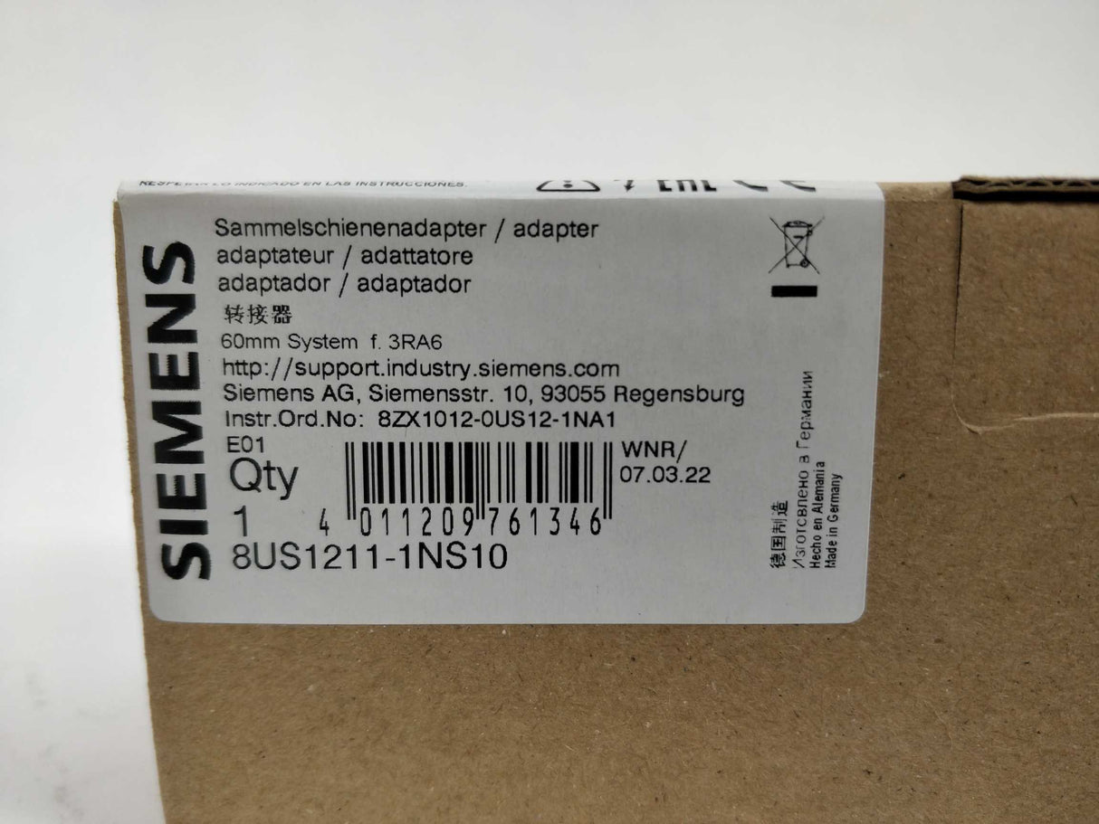 Siemens 8US1211-1NS10 Busbar system