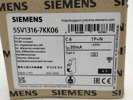 Siemens 5SV1316-7KK06