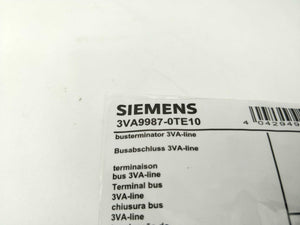 Siemens 3VA9987-0TE10 Busterminator 3VA-line for COM800, COM060 5 Pcs.