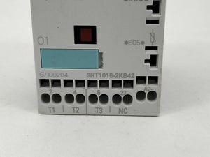 Siemens 3RT1016-2KB42 Power Contacter AC-3 9 A, 4KW/ 400 V. 17-30VDC